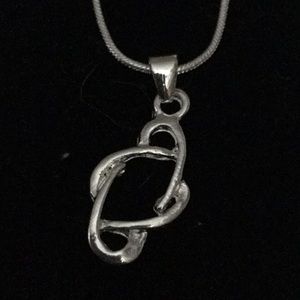 Sterling silver necklace with 16 inch chain